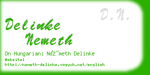 delinke nemeth business card